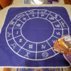 Paño mantel doble para tarot de gabardina