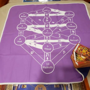 Paño Mantel Doble para Tarot de Gabardina