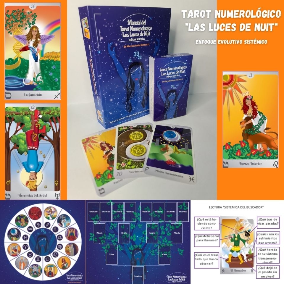 Tarot numerológico Las Luces de Nuit completo