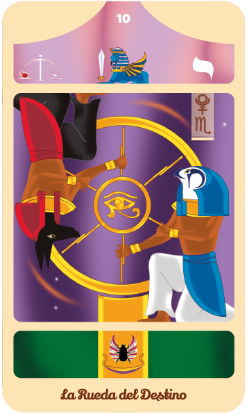 Tarot Egipcio de la Diosa Mut: La rueda del destino